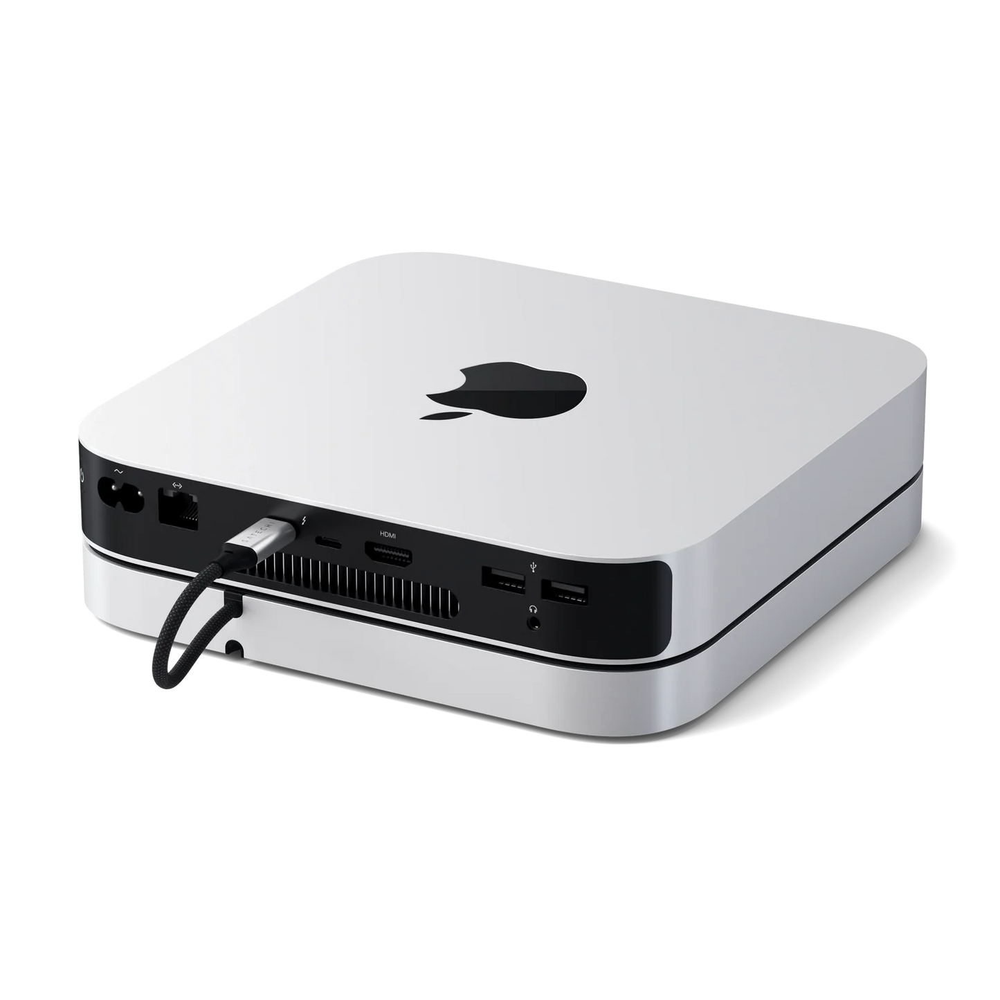 Satechi Mac Mini Stand & Hub with SSD Enclosure - Silver