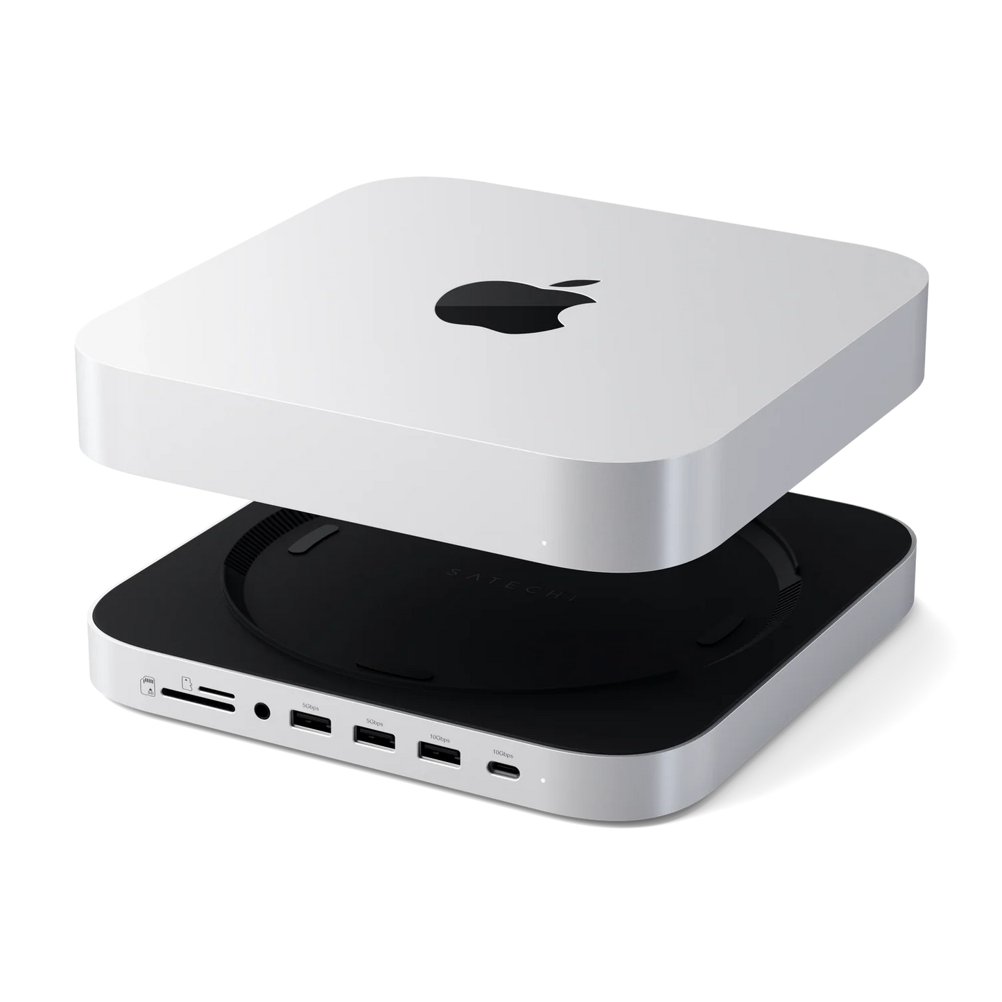 Satechi Mac Mini Stand & Hub with SSD Enclosure - Silver
