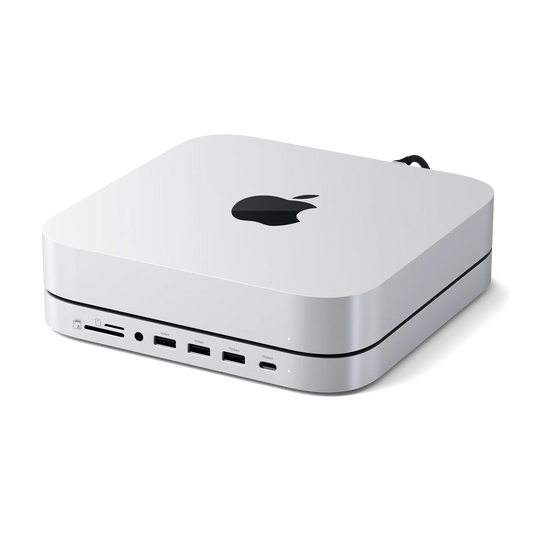 Satechi Mac Mini Stand & Hub with SSD Enclosure - Silver