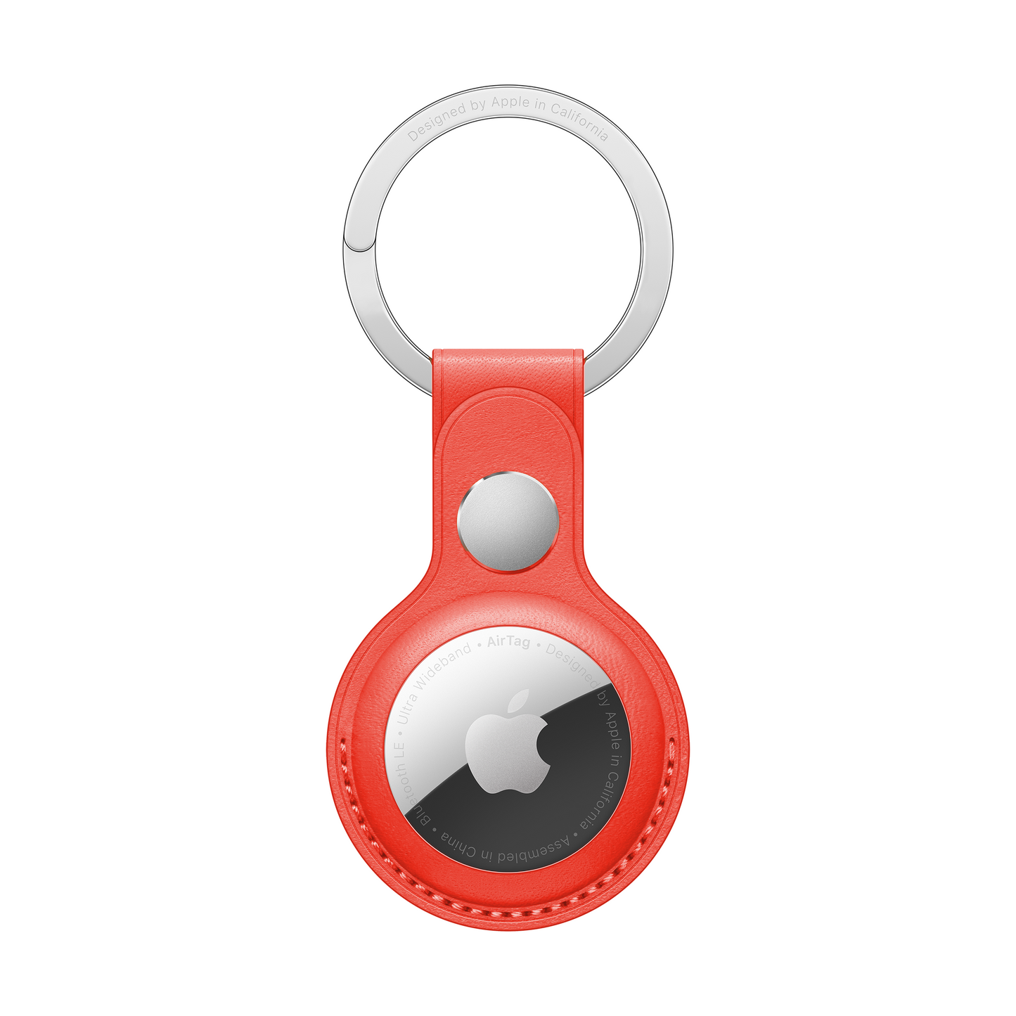 AirTag Leather Key Ring - (PRODUCT)RED